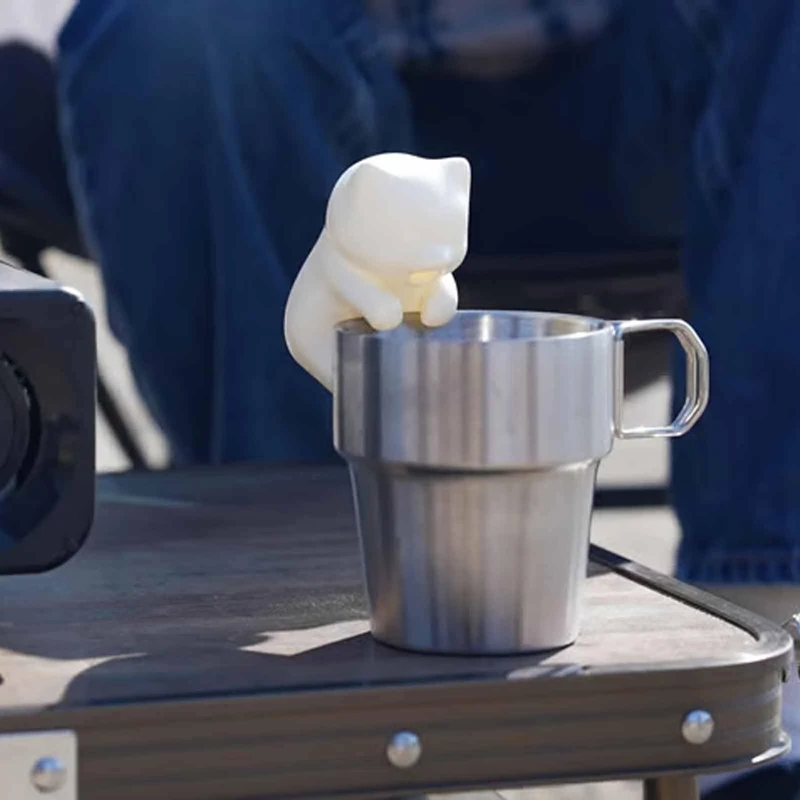 Portable Mini Cartoon Cute Cat Cooling Fan, Robot For Cools Your Hot Drinks & Food Cooler Suitable for All Kinds of Tableware