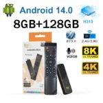 TV98 ATV X9 Smart TV Stick Android14 Allwinner H313 OTA 8GB 128GB Support 8K 4K Media Player 4G 5G Wifi6 HDR10 Voice Remote iptv