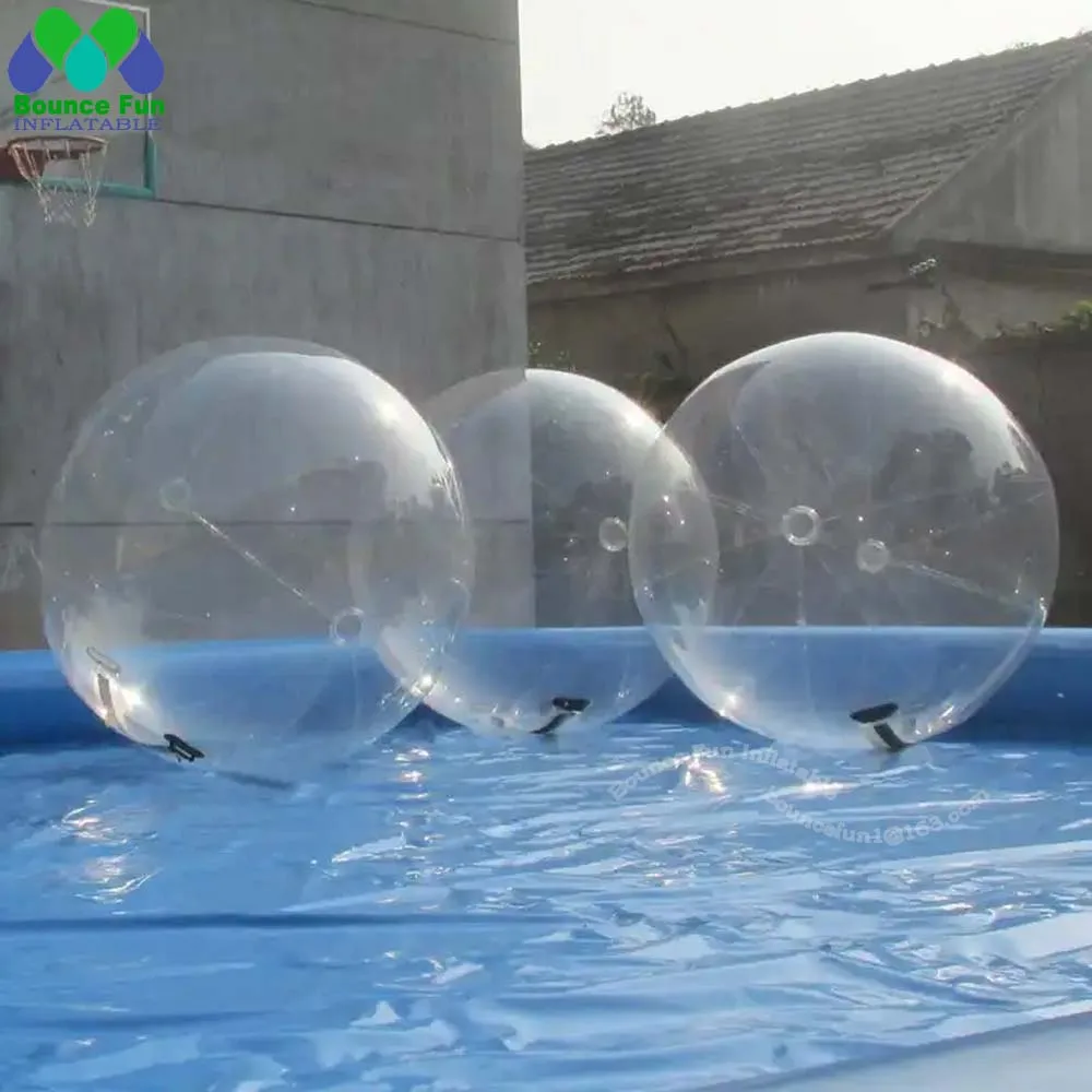 Human Sized 2m PVC Clear Inflatable Water Walking Ball Inflatable Water Zorbing Roller Balls Giant Balloon For Swimming Pool - Image 2