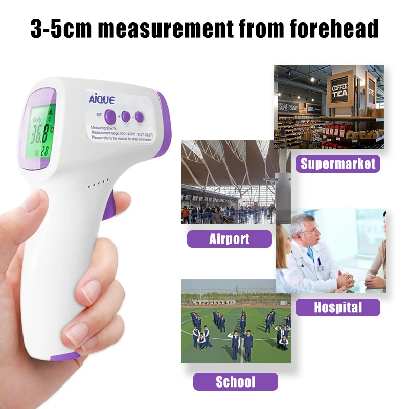 AiQUE Baby Digital Infrared Forehead Thermometer Fever Contactless Clinical Electronic Medical Temperature Meter Adult - Image 3