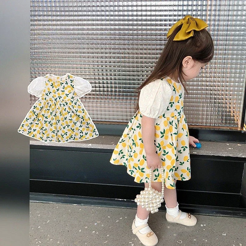 Girl floral dresses princess dress baby girls summer dress flower girl dresses baby girl dress Children dresses فساتين الأطفال