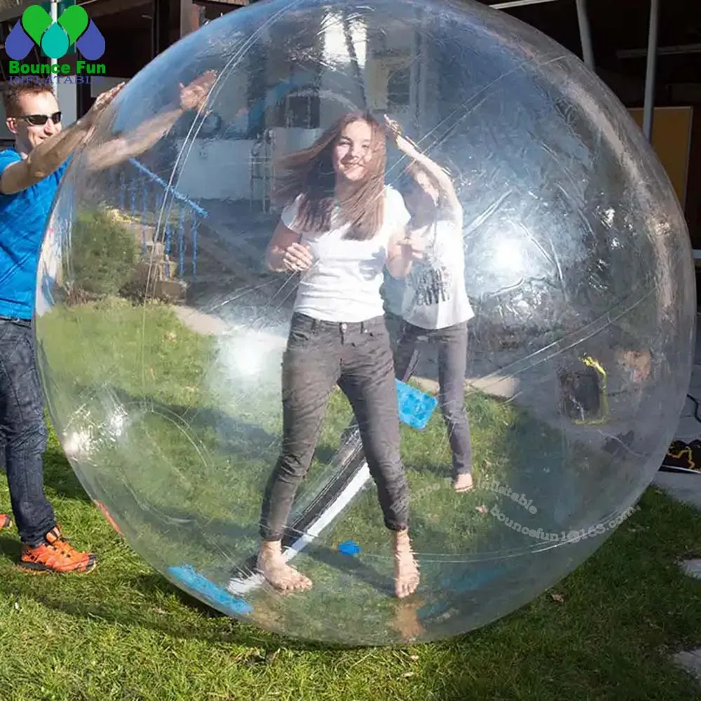 Human Sized 2m PVC Clear Inflatable Water Walking Ball Inflatable Water Zorbing Roller Balls Giant Balloon For Swimming Pool - Image 3