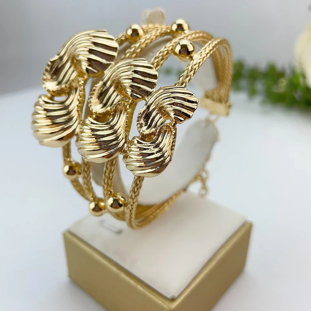 Brazilian Simple Style Big Bold Necklace Luxury Quality African Bride Jewelry Set For Women Party Gifts FHK23073 - Image 3