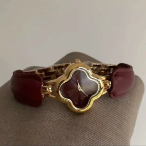 New belt women's watch flower dial fashionable light luxury bracelet, gift for girlfriend, party jewelry