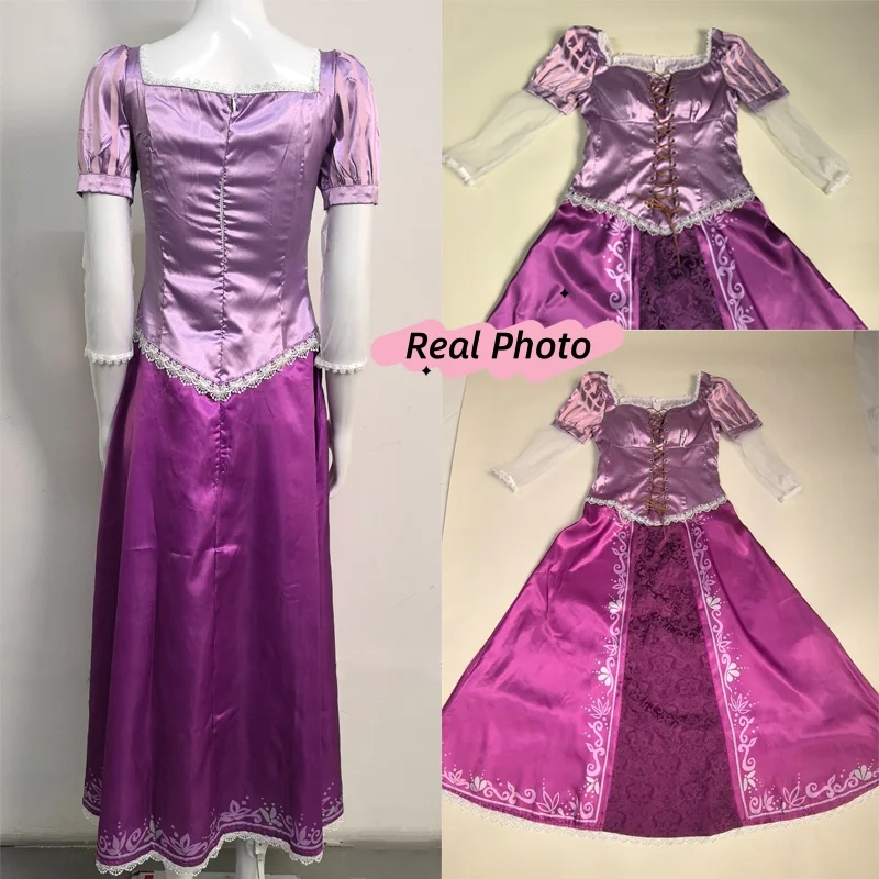 Tangled Rapunzel Women’s Long Hair Princess Costumes Cosplay Costume Adult Carnival Uniform Halloween Costumes - Image 5