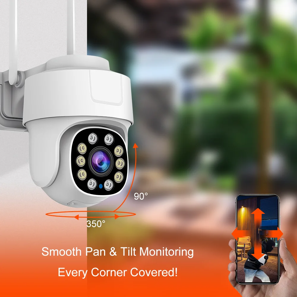 10X PTZ Zoom Wifi Camera Tuya Smart Outdoor Home Security Video Surveillance 5MP Wireless IP Cameras AI Automatic Human Tracking - Image 2