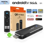 Global Version Android14 TV Stick Home Theater Allwinner H313 Mortal Q8 Support 4K@60fps Wifi6 Bluetooth Voice Remote Live TV