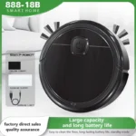 3-in-1 Smart Sweeping Robot Vacuum Mop 4000pa Strong Suction Washable Mop For Pet Hair Hard Floor Ideal Home Kitchen Room 2025