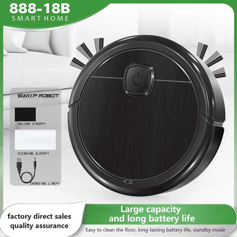 3-in-1 Smart Sweeping Robot Vacuum Mop 4000pa Strong Suction Washable Mop For Pet Hair Hard Floor Ideal Home Kitchen Room 2025