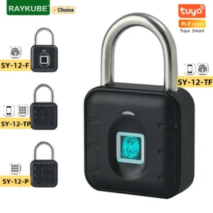 Electronic Lock Tuya Bluetooth Fingerprint Padlock Digital Luggage Lock APP Temporary Password Remotely IP67 Decompression Toys