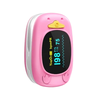 HealthTree Baby Finger Pulse Oximeter Pediatric Oximetro De Dedo SpO2 PR PI Pulsioximetro for Kid Child Children OLED Screen