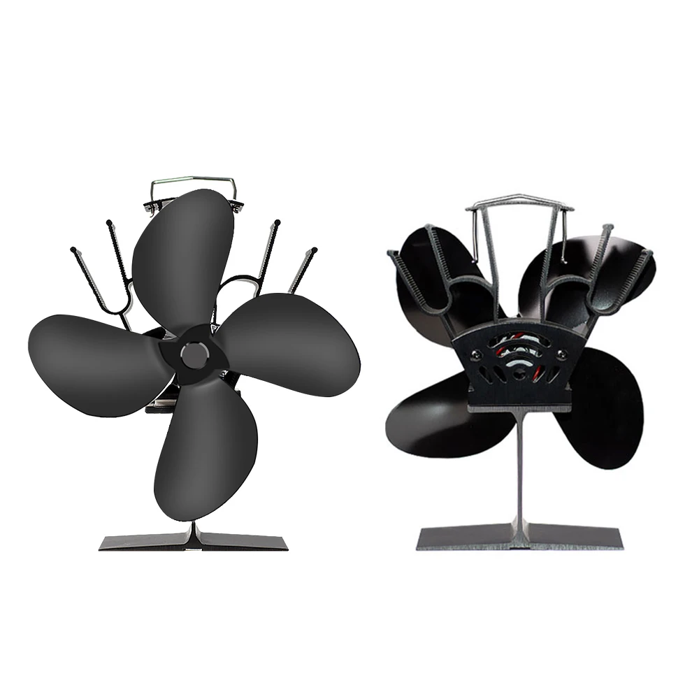 4 Blade Heat Powered Stove Fan Log Wood Burner Eco Friendly Quiet Fireplace Fan Winter Warm Home Efficient Heat Distribution - Image 6