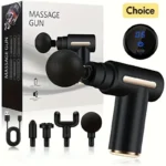 New Portable Fascia Massage Gun Deep Tissue Mini Neck Foot Massage Gun Lightweight Adjustable Speed Whole Body Massage Equipment