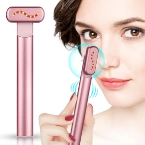 4-in-1 EMS Red Light Therapy Facial Wand Skin Tightening Anti-Aging Beauty Device Microcurrent Wrinkle Reduction Eye Massager