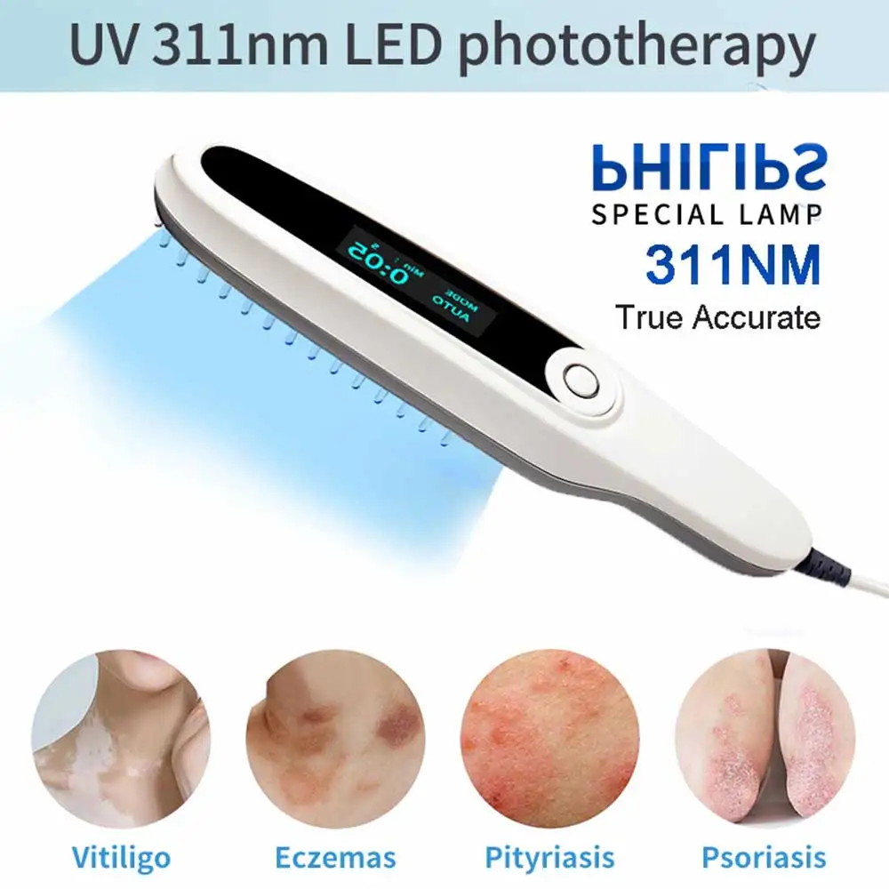 Uvb 311nm Narrowband Light Therapy Lamp Instrument For Psoriasis Skin Disease Treatment 308nm uvb lamp Therapy Vitiligo