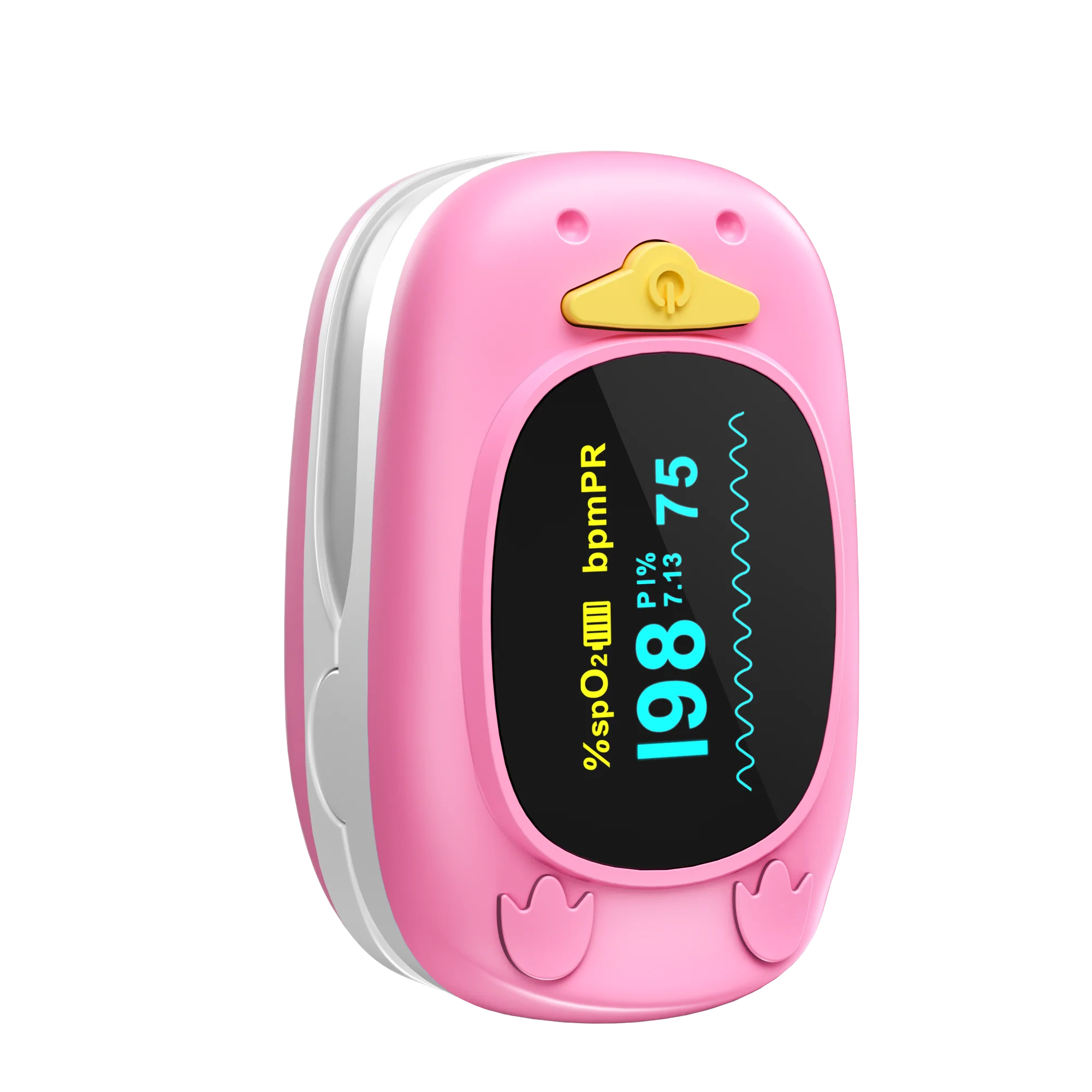 HealthTree Baby Finger Pulse Oximeter Pediatric Oximetro De Dedo SpO2 PR PI Pulsioximetro for Kid Child Children OLED Screen