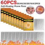 2-60PCS Self-Heating Warm Paste Disposable Winter Body Warmer Foot Air Activated Warmers Heating Pad for Outdoor Camping