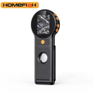 Autofocus 500X Digital Microscope with 8leds 2MP Coin Video Microscopes Foldable Magnifying Glass 2Inch for Electronics Repair