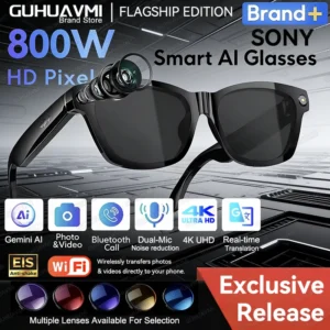 World Premiere 2026 New AI Shooting Glasses 4K HD 800W Pixels Camera Bluetooth Call Voice Assistant AI Translation Smart Glasses