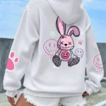Hip Hop Street Casual Printed Female Hoodies Fashion Hoodie Oversize Loose New Sweatshirts Autumn Warm Fleece Clothing