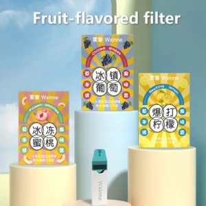 Fruit Flavored Smoking Mouthpiece Tar Reduction Cigarette Filter 2 Pieces per Box Improved Taste Prevents Bad Breath