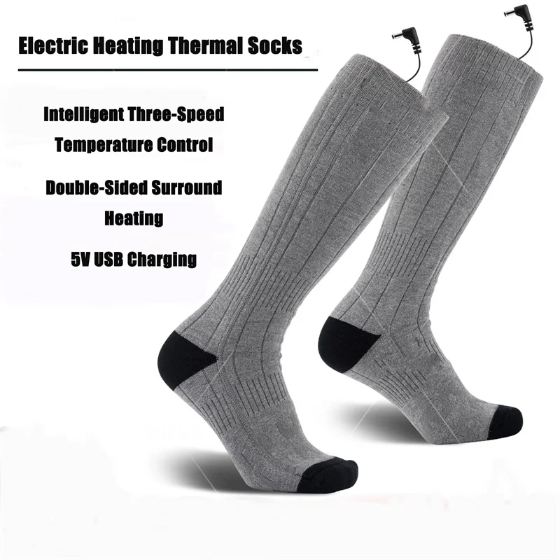 Electric Socks Are Rechargeable and Electrically Heated Three-Speed Temperature Control Comfortable Winter Outdoor Sports - Image 6