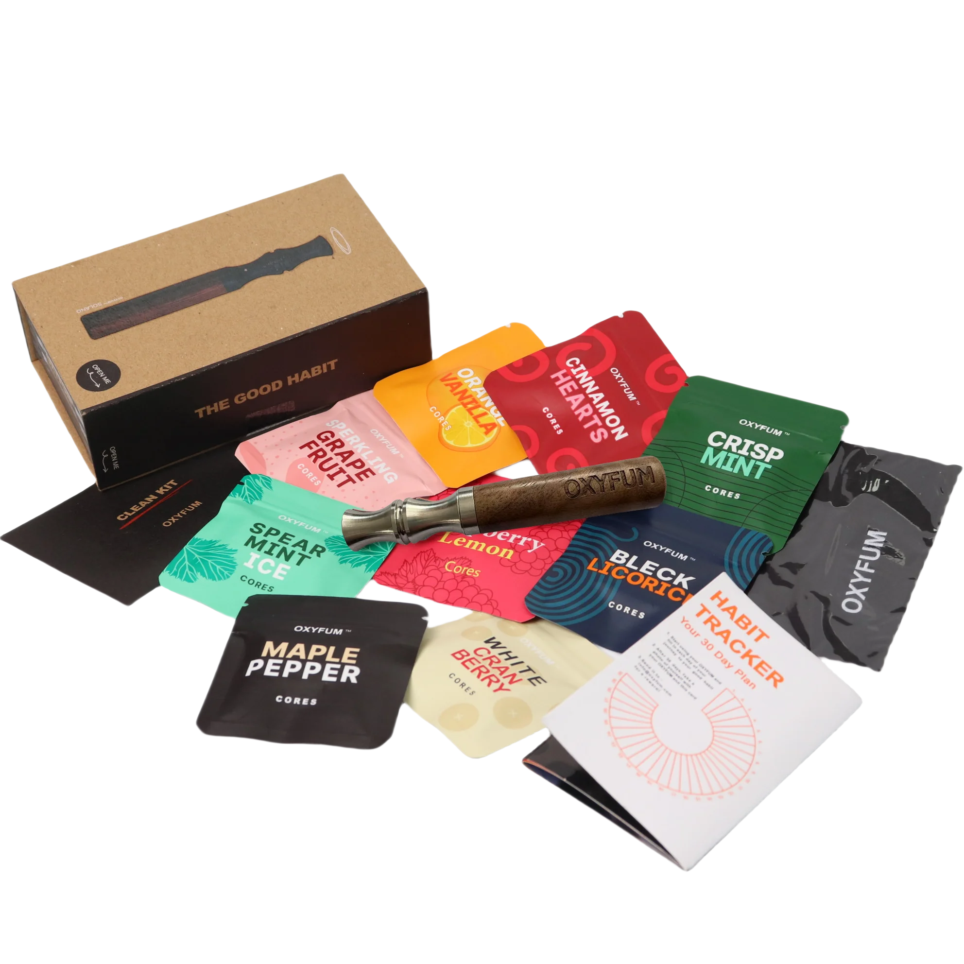 OXYFUM Infused Smokeless quit stop smoking refresher aromatherapy Inhaler diffuser Aromaterapi Device with essential oil flavors