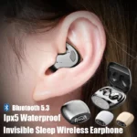 Sleep Invisible Earbuds Tiny Headphones Bluetooth 5.3 Noise Cancelling Wireless Sports Headsets Stereo Earphone With Mic 2025