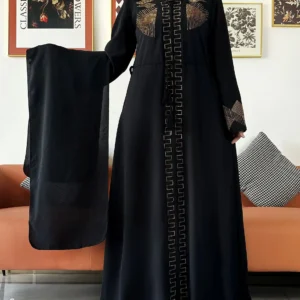 New Women Elegant Dress Chiffon Open Abaya with Zipper Muslim Women Dress Islamic Clothing Cardigan Abaya Women Muslim Dress