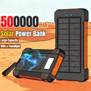 500000mAh Solar Power Bank Large Capacity Super Fast Charging Outdoor Portable External Battery for iPhone Huawei Samsung