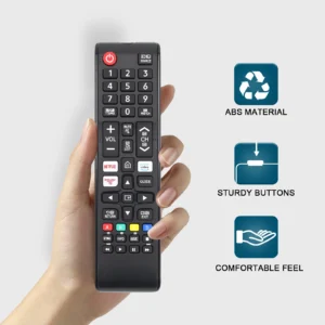 Universal Remote Control for Samsung Smart Tv, Control Replacement Fit for 4K Uhd Qled Hdtv Led Tvs, with Hulu Netflix Primevide