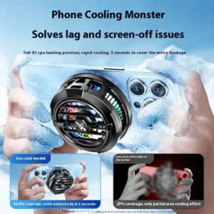 Portable Semiconductor Clip-on Phone Cooler for Live Streaming Gaming Cooling Device Heat Dissipation for Mobile Phones