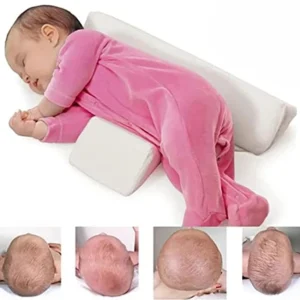 Baby Side Sleeping Pillow Head Protecter Newborn Head Anti-Spitting Milk Travel Pillow Infant Sleeping Wedge Cushion