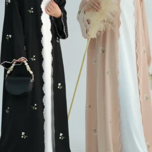 Eid Muslim Abaya for Women Embroidery Cardigan Dresses Abayas Ramadan Morocco Dubai Jalabiya Kaftan Vestidos Arab Long Robe 2025