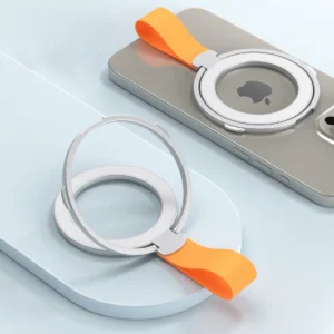 Magnetic Cell Phone Ring Holder Compatible with iPhone 12 13 14 15 Series MagSafe Removable Cell Phone Grip Kickstand