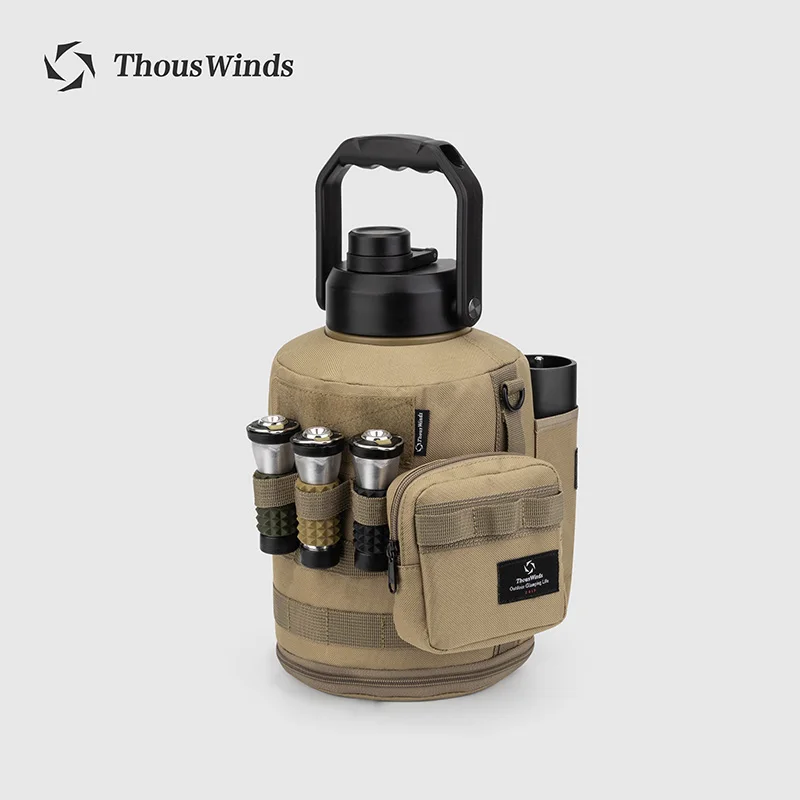 Thous Winds 2/3.8L Camping Kettle Outdoor Tableware Picnic Tourist Insulated Bottle Thermal Jug Camp Kitchen Equipment Cookware
