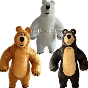 Giant Plush Martha Bear Inflatable Mascot Costume COS Role-Playing Halloween Fun party White Bear Costume 300cm