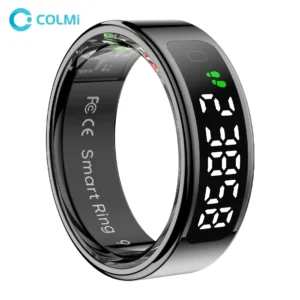 COLMI R12 Smart Ring with Display Screen and Touch, Health Manager, Wireless Charging, 5 ATM Waterproof For Men Women