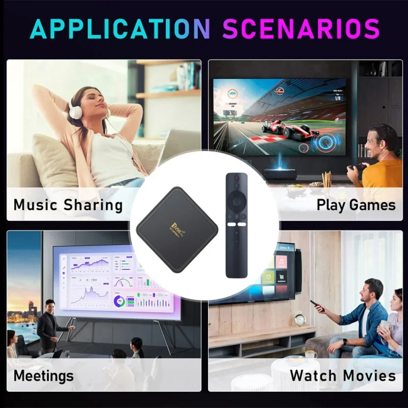 TV98 Pro TV Box Android 14 Support HD 8K 4K WiFi 4G 5G Voice remote Media Player 8GB 128GB Allwinner H313 Quad Core iptv - Image 2