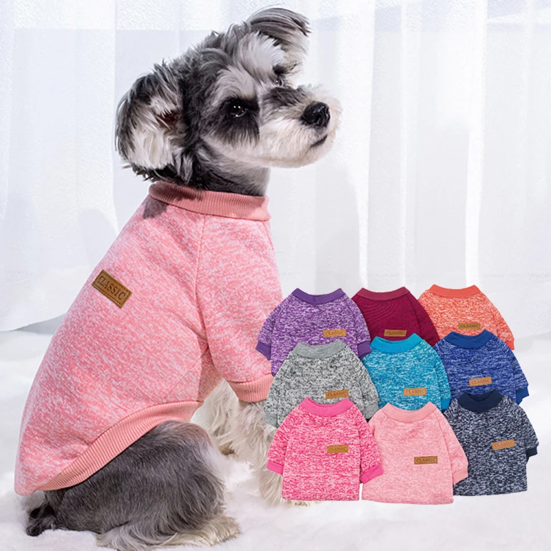 Pet Accessories Winter Dog Clothes for Small Dogs Warm Dogs Coat Schnauzer Pug Clothing Sweatshirts Casual Dog Cat Clothing
