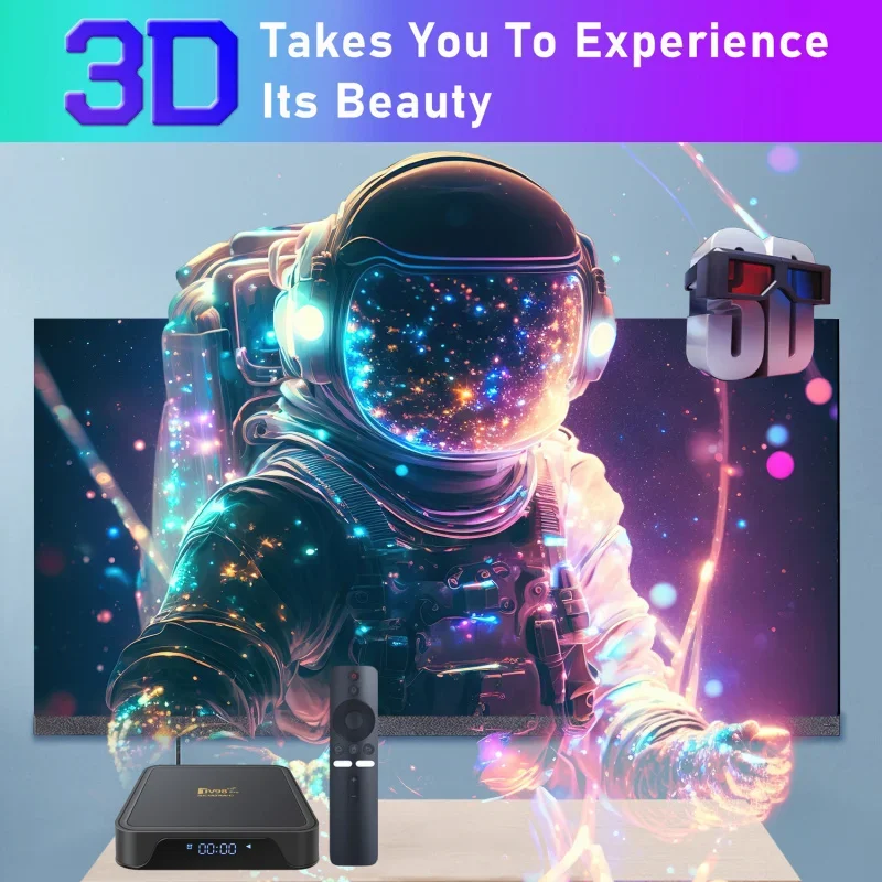 TV98 Pro TV Box Android 14 Support HD 8K 4K WiFi 4G 5G Voice remote Media Player 8GB 128GB Allwinner H313 Quad Core iptv - Image 5