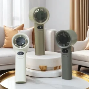 Portable Handheld Mini Turbo Fan USB Powered Fan with 120 Speed Stepless Adjustment Strong Wind Air Cooling for Outdoor Use