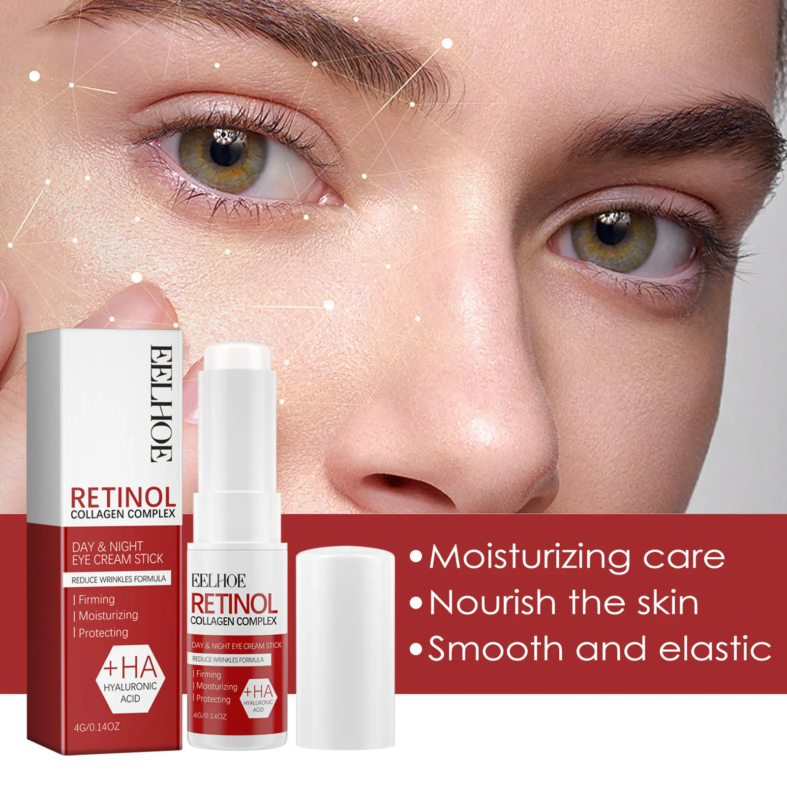 Retinol Eye Cream Collagen Multibalm Stick Reduce Wrinkles Eye Bag Hyaluronic Acid Anti Dark Circle Puffiness Eye Care Products - Image 2