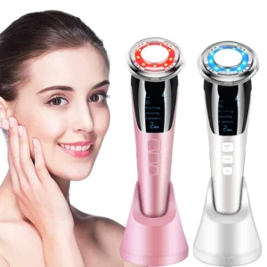 5 in 1 EMS Hot Cold Facial Massager LED Light Vibration Wrinkle Removal Skin Tightening Face Care Face Lifting Beauty Device