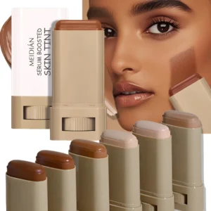 Bronze Foundation Stick Serum Boosted Skin Tint Silky Texture Moisturizing Coverage Concealer Base Even Skin Tone Makeup