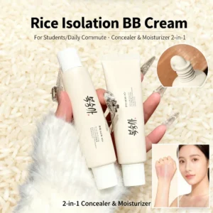 2-in-1 Concealer Cream With Spf50+ Korean Rice Extract Moisturizer Covers Imperfections Brightens Dull Skin Hydrat Makeup Base