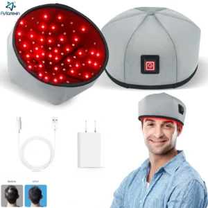 Hair Growth Cap LED Red Light Therapy Devices Anti Hair Loss Anxiety Stress Relief Head Pain Hat Scalp Relax Massager Helmet