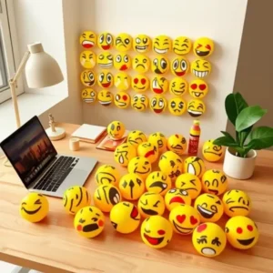 Stress Relief Foam Sponge Stress Ball Squeeze Ball Toy Squeeze Hand Wrist Exercise Sponge Toy for Kid Adult Child Creative Gifts