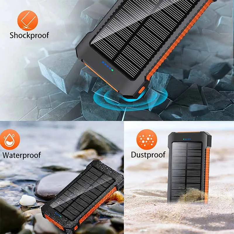 VIVO 500000mAh Solar Power Bank Large Capacity Super Fast Charging Outdoor Portable External Battery for iPhone Samsung Huawei - Image 5