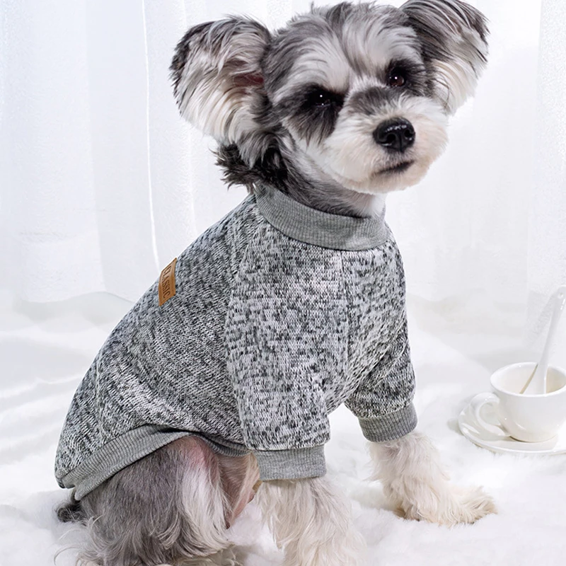 Pet Accessories Winter Dog Clothes for Small Dogs Warm Dogs Coat Schnauzer Pug Clothing Sweatshirts Casual Dog Cat Clothing - Image 2